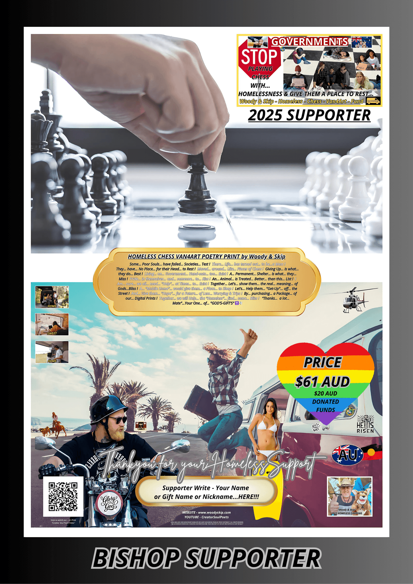BISHOP PRINT-HOMELESS CHESS VAN4ARTFUND